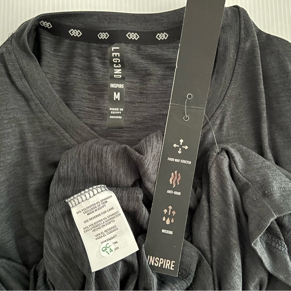 LEG3ND Super Soft Light Weight Stretch Moisture Wicking Short Sleeve T S… - Picture 8 of 10